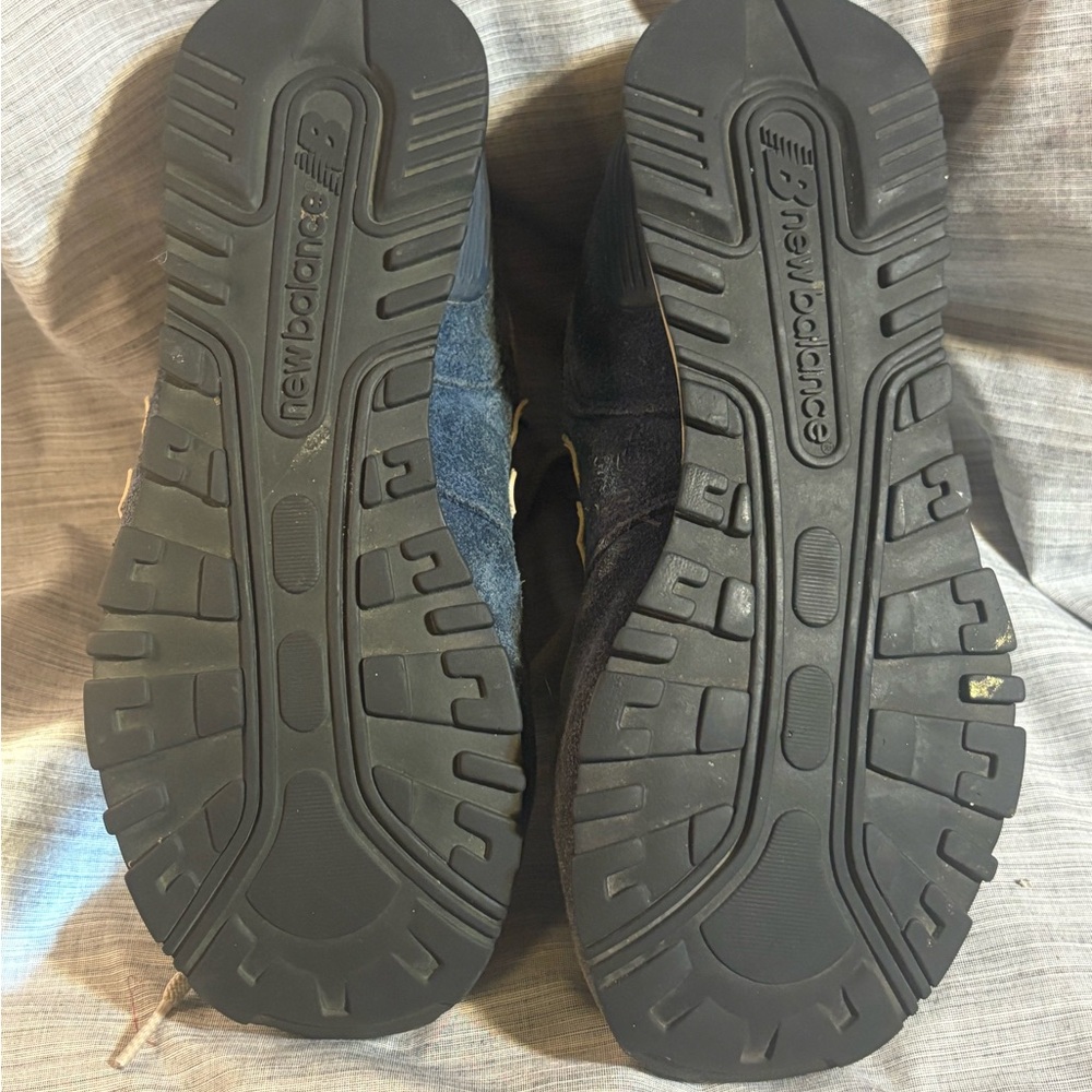 New Balance Men's Blue and Beige Sneakers - Picture 2 of 6